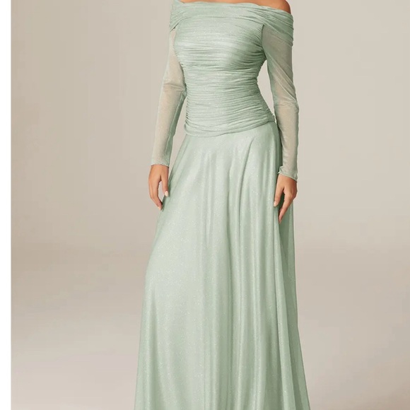 Aw Bridal Isadora Sage Green Dress - Picture 3 of 8